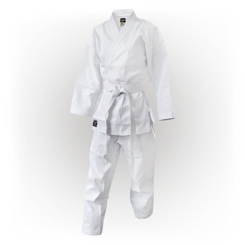 Karate ruha, Saman Hanami, 7,5 oz, övvel, fehér, pamut/poly